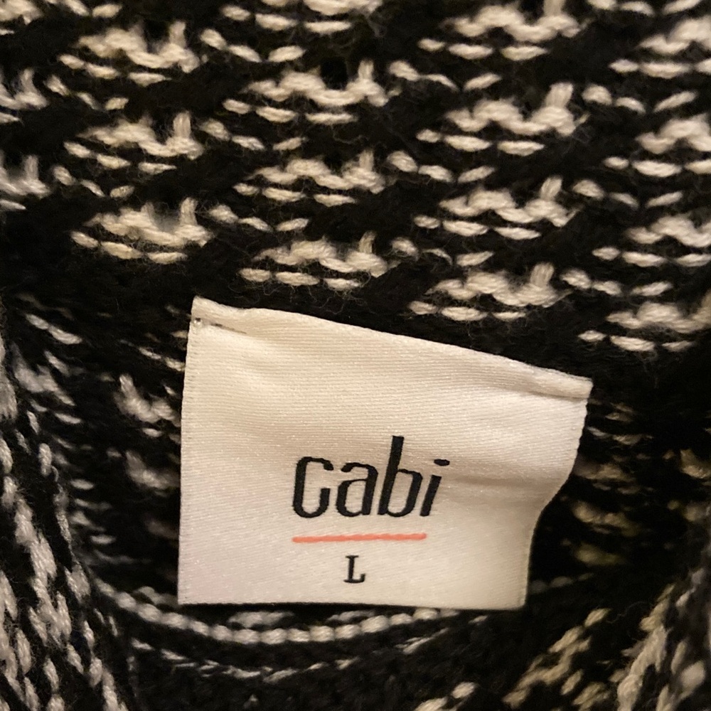 Striped Black and White Women's Sweater - Picture 2 of 10